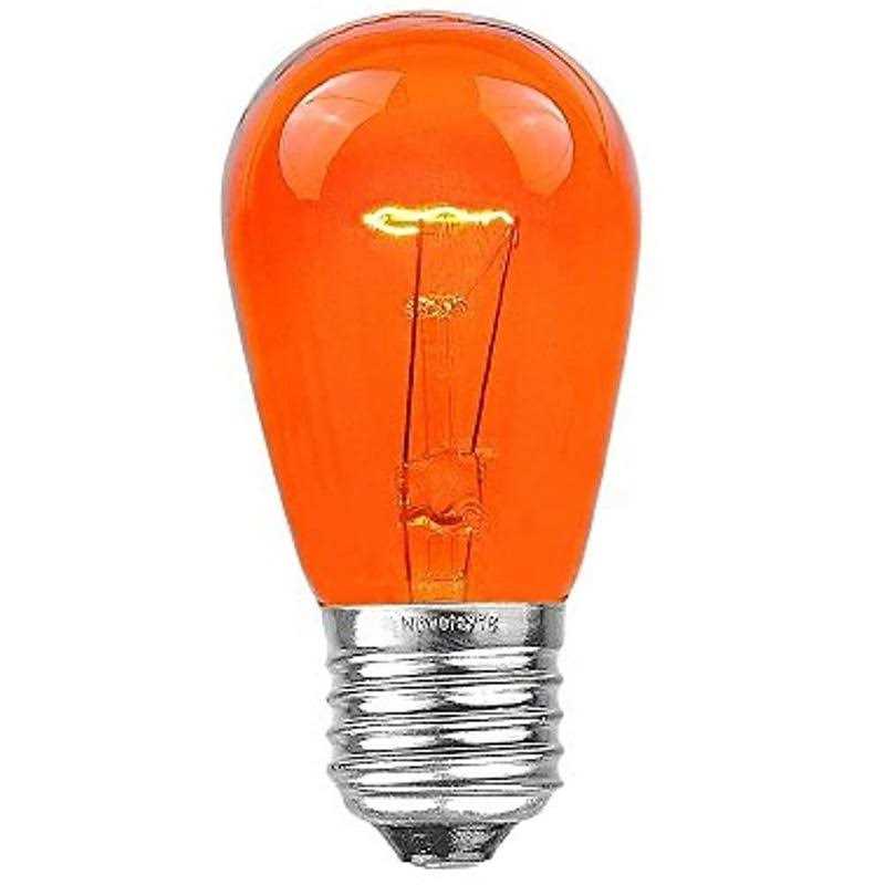 Novelty Lights 25 Pack S14 Outdoor Patio Edison Replacement Bulbs - Image 3
