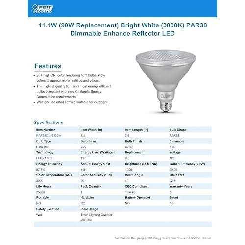 Feit Electric PAR38 LED Bulb - Image 5