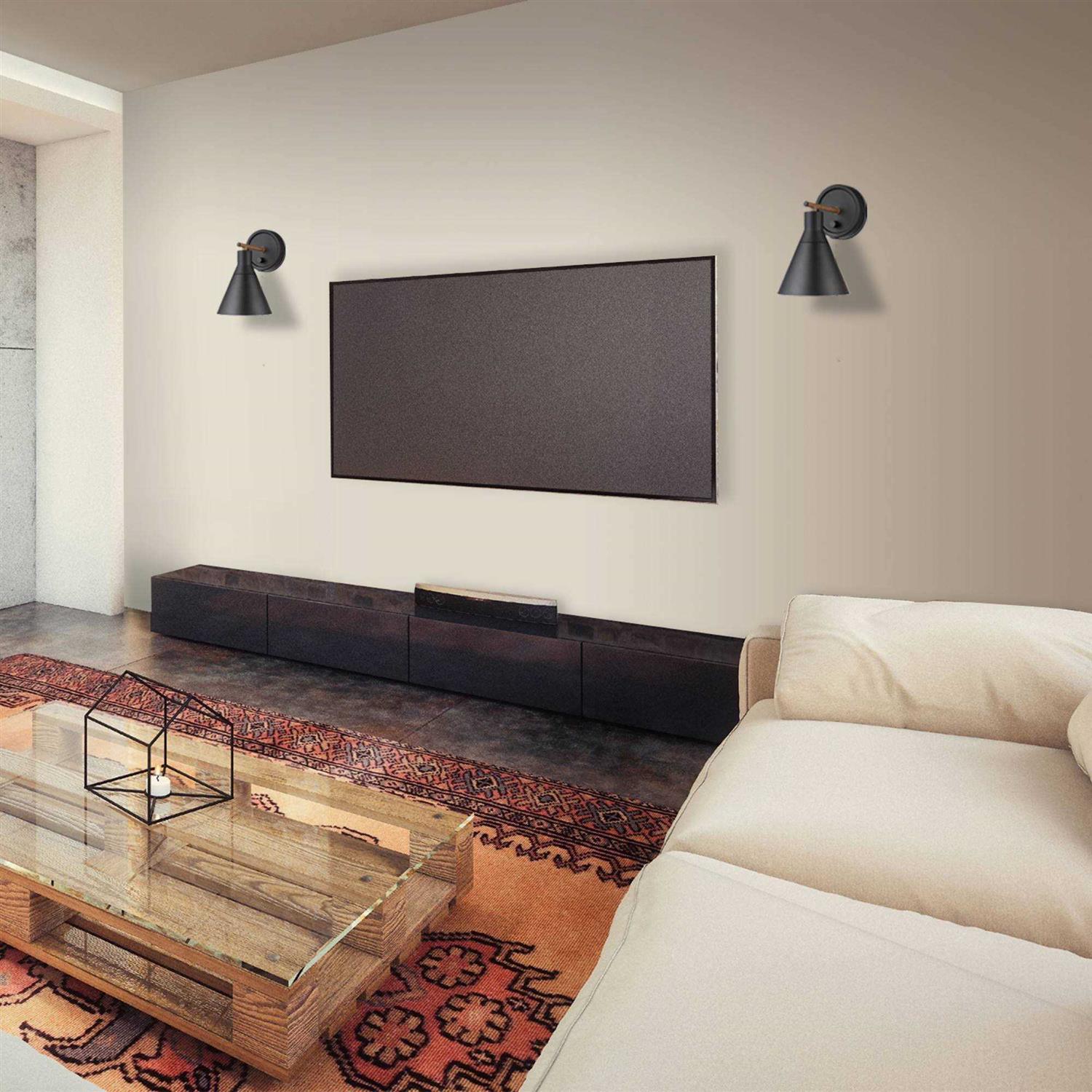 Globe Electric 1-Light Dimmable Plug-In or Hardwire Wall Sconce - Image 4