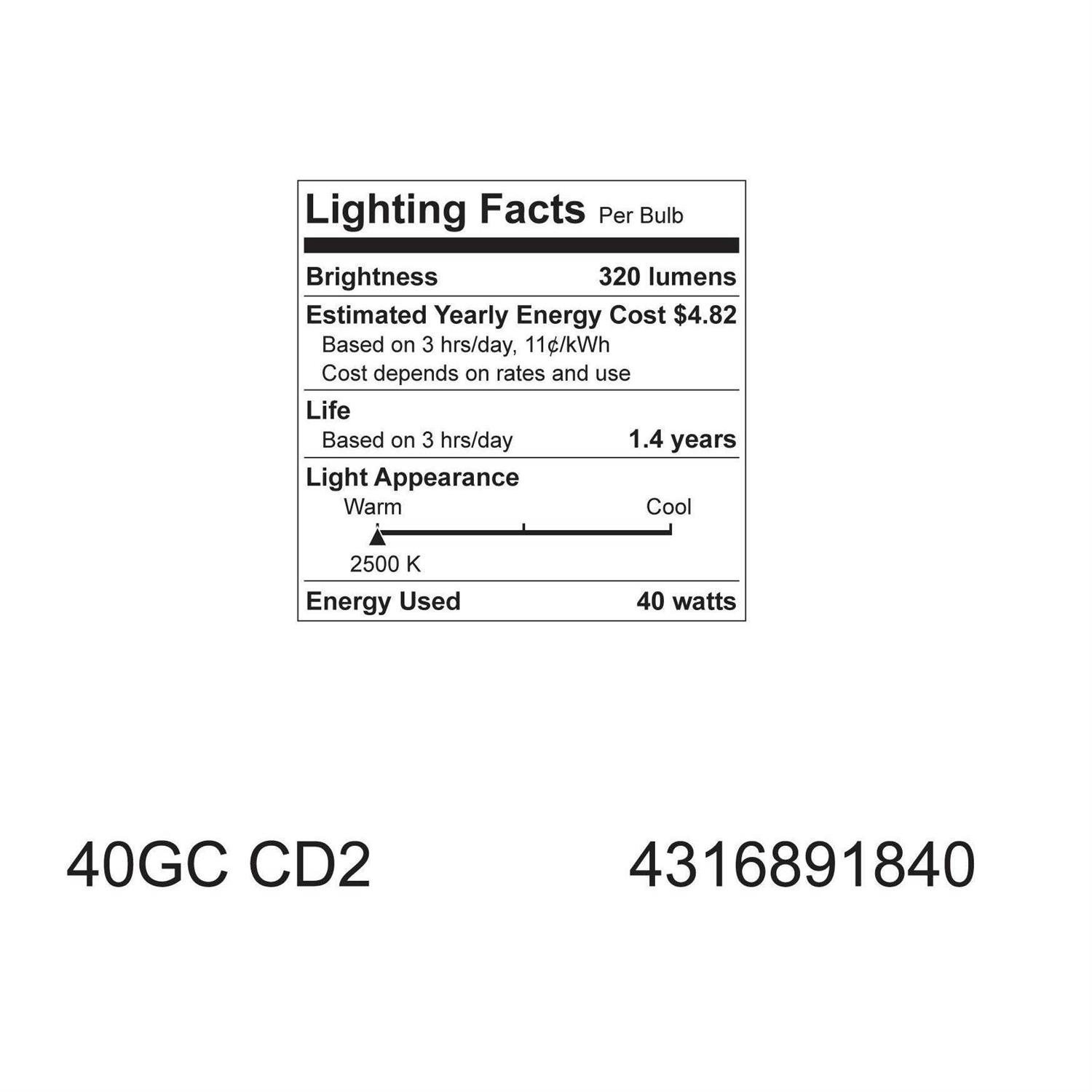 Ge Light Bulbs Candelabra Crystal Clear - Image 3