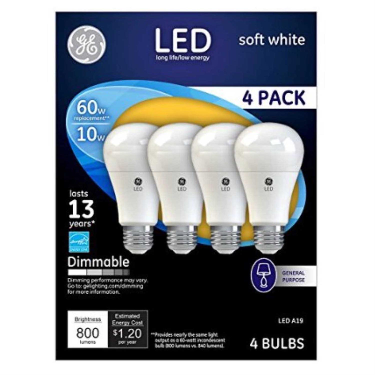 GE LED A19 Dimmable Light Bulb - Image 4