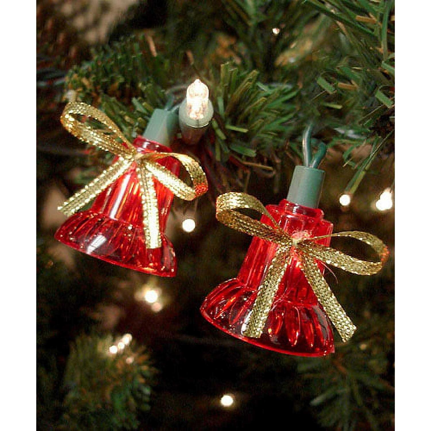 Northlight 40-Count Red Bells with Musical Christmas Light Set - Image 3