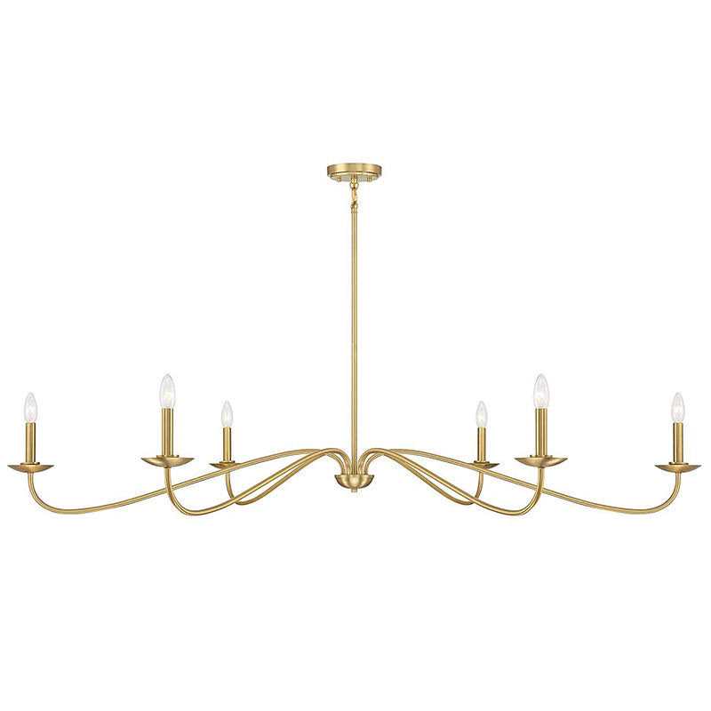 Meridian M100119MBK 6-Light Chandelier - Image 3