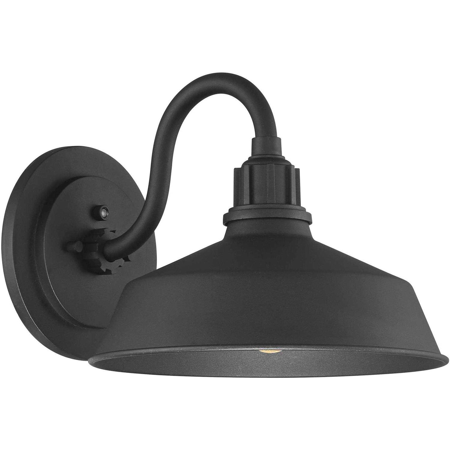 Franklin Iron Works Arnett Rustic Farmhouse Outdoor Barn Light Fixture Black Dusk to Dawn Gooseneck 10 1/2 for Post Exterior Barn Deck House Porch - Image 4