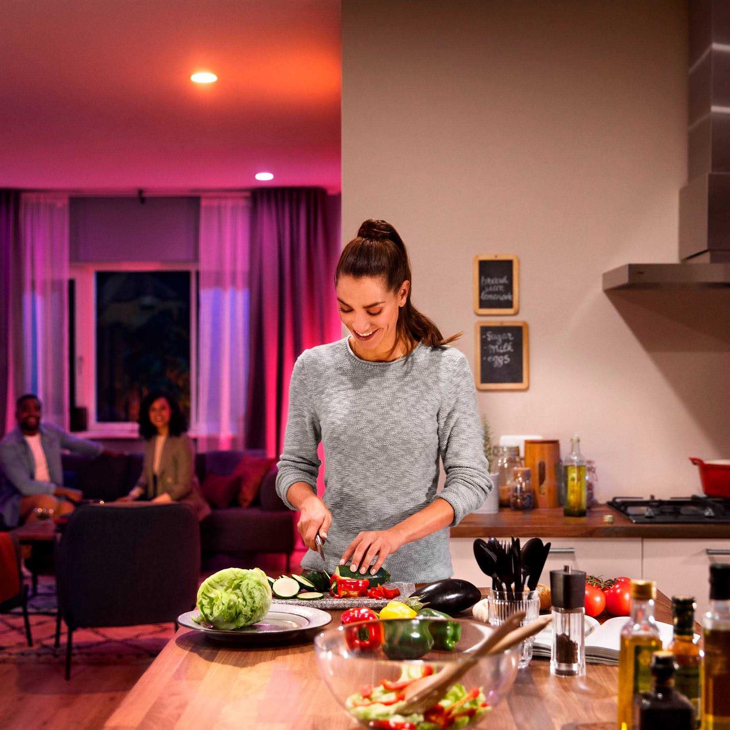 Philips Hue High Lumen Recessed 4 White & Color Ambiance Downlight - Image 5