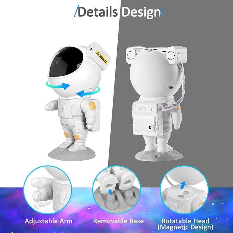 Night Light Astronaut Galaxy Projector - Image 3