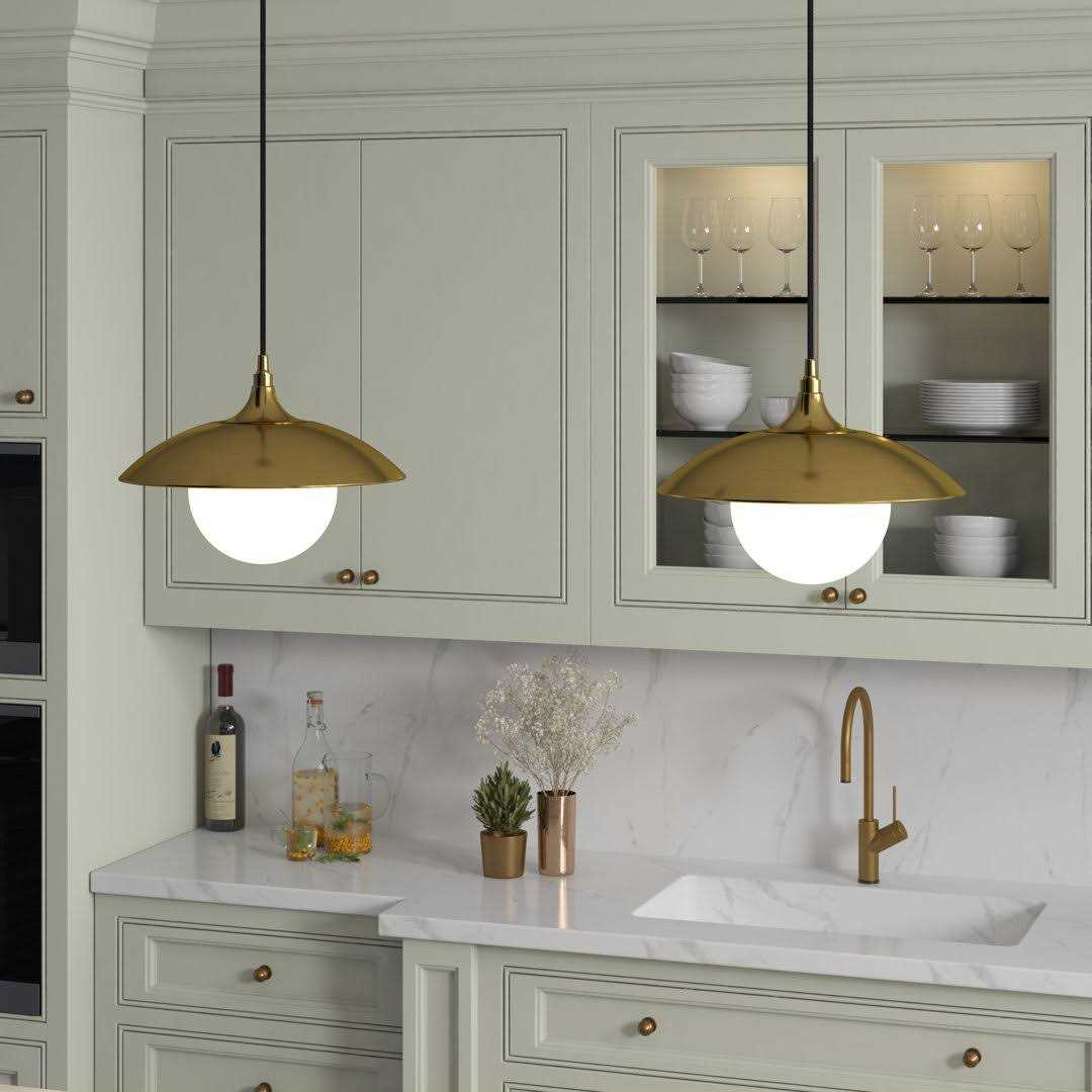 Morine 1 Light Single Dome Pendant Joss & Main Shade - Image 4