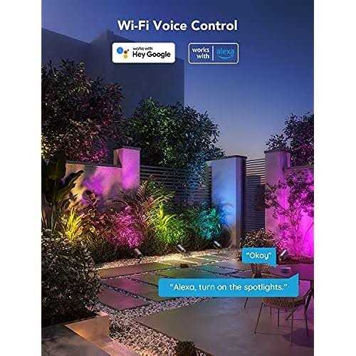 Govee Outdoor Spot Lights Christmas Decoration IP65 Waterproof Uplight Landscape Spotlights - Image 4