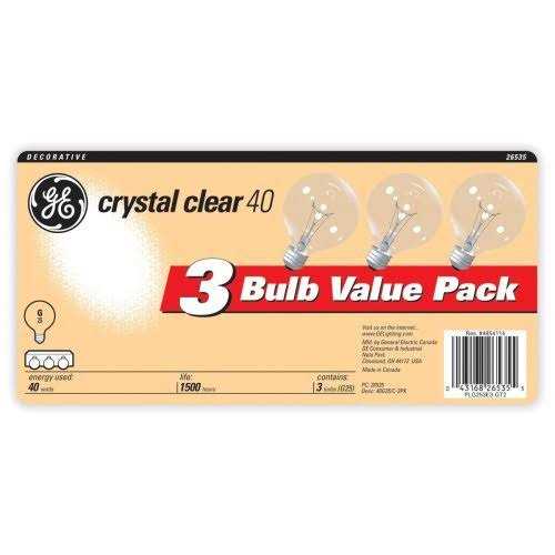 Ge Crystal Clear 40 Watt Light Bulbs - Image 3