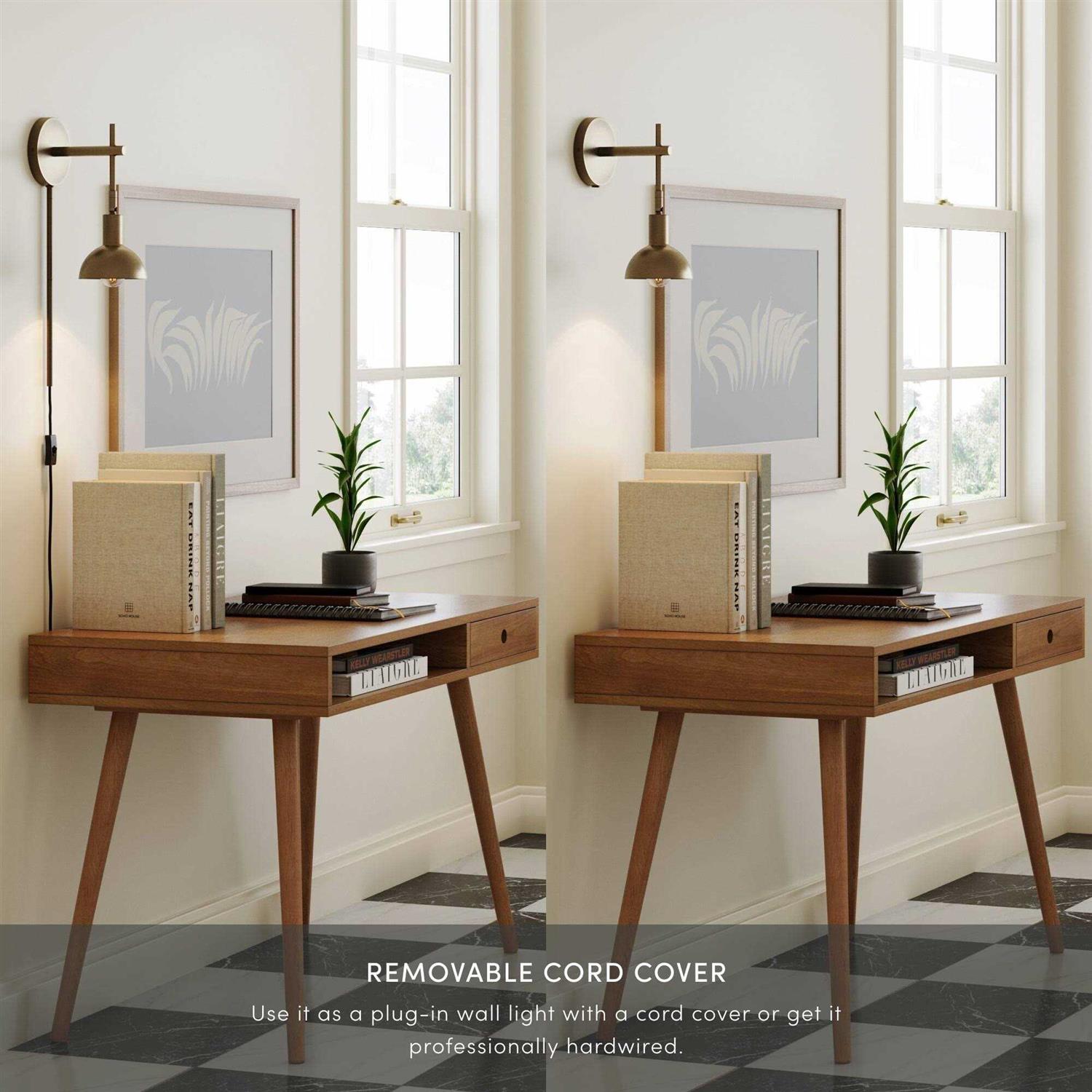 Nathan James Tamlin Wall Mounted Sconce 1-Light Fixture and Switch - Image 4