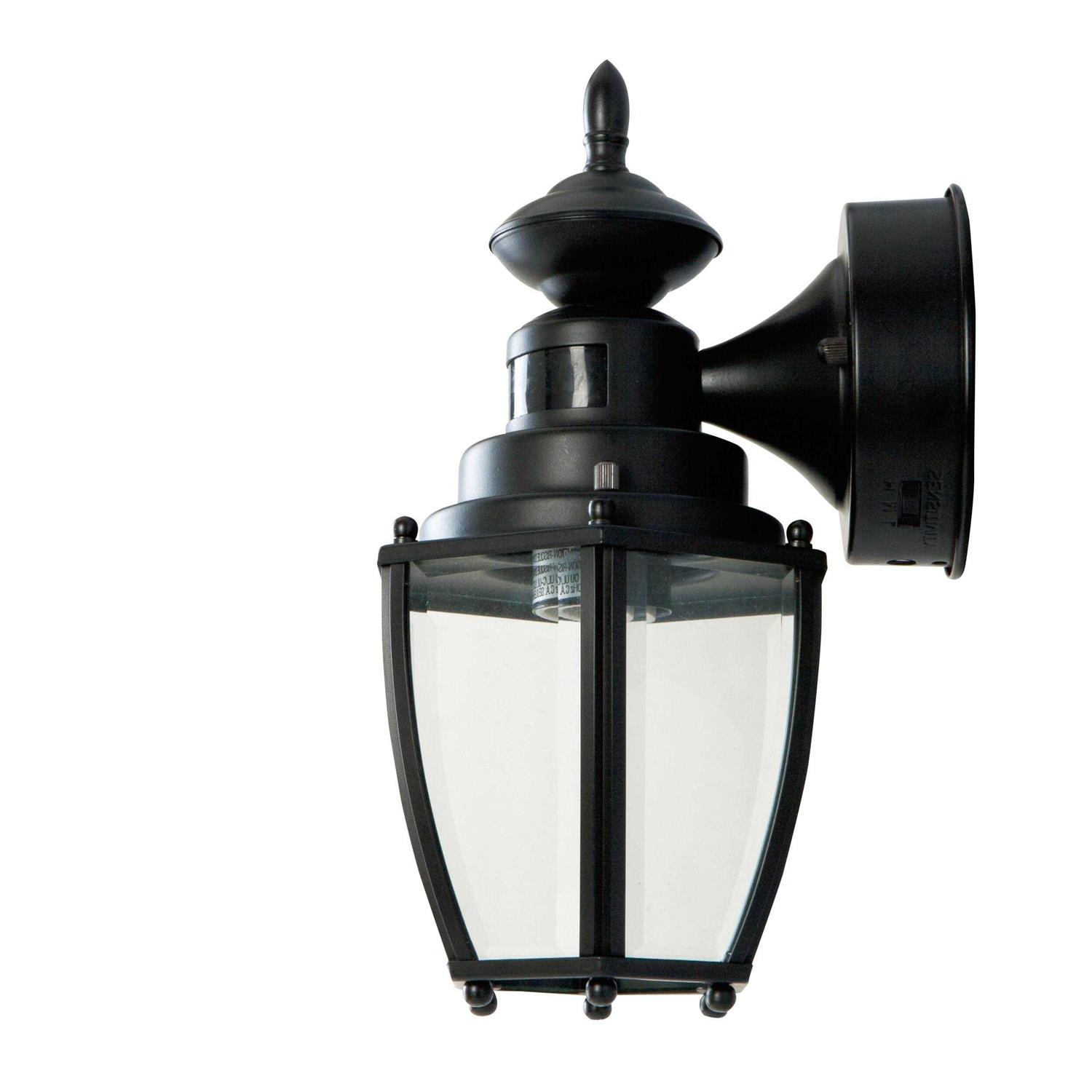 Portfolio 11.75-in H Black Motion Activated Outdoor Wall Light JEL1691A BK - Image 3