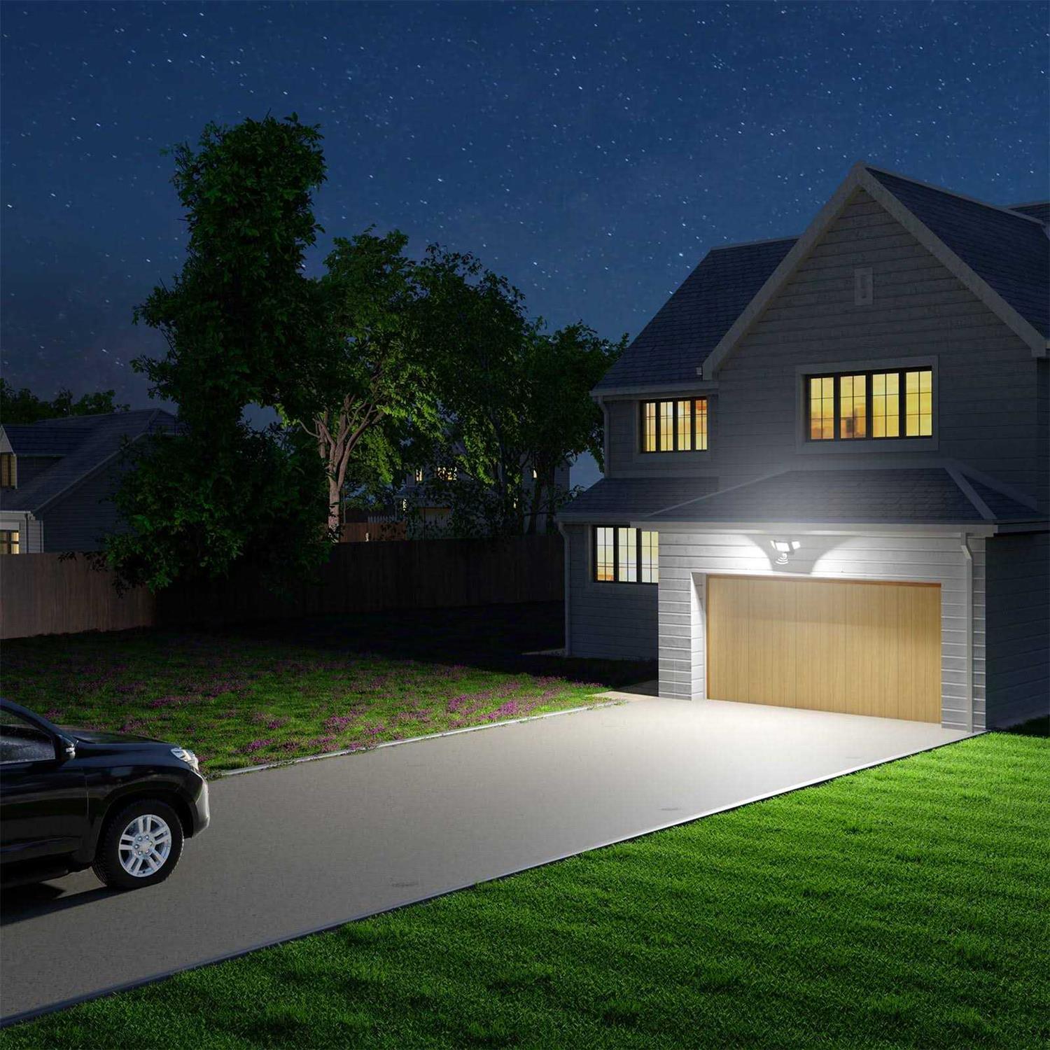 Olafus 3 Heads 55W 5500LM Motion Sensor Outdoor Light - Image 3