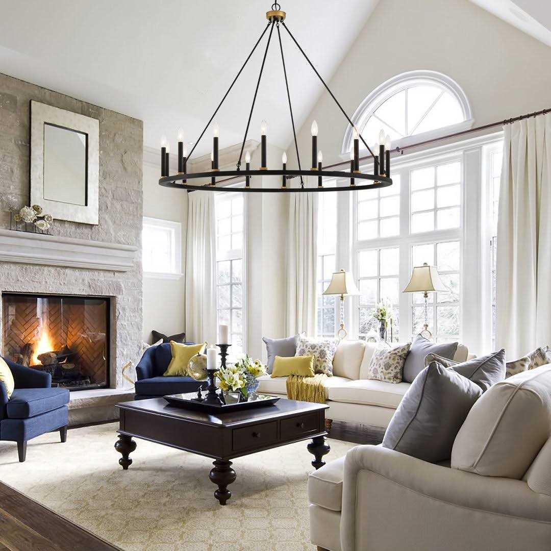 Finchley 16 Light Wagon Wheel Chandelier Greyleigh Finish - Image 5