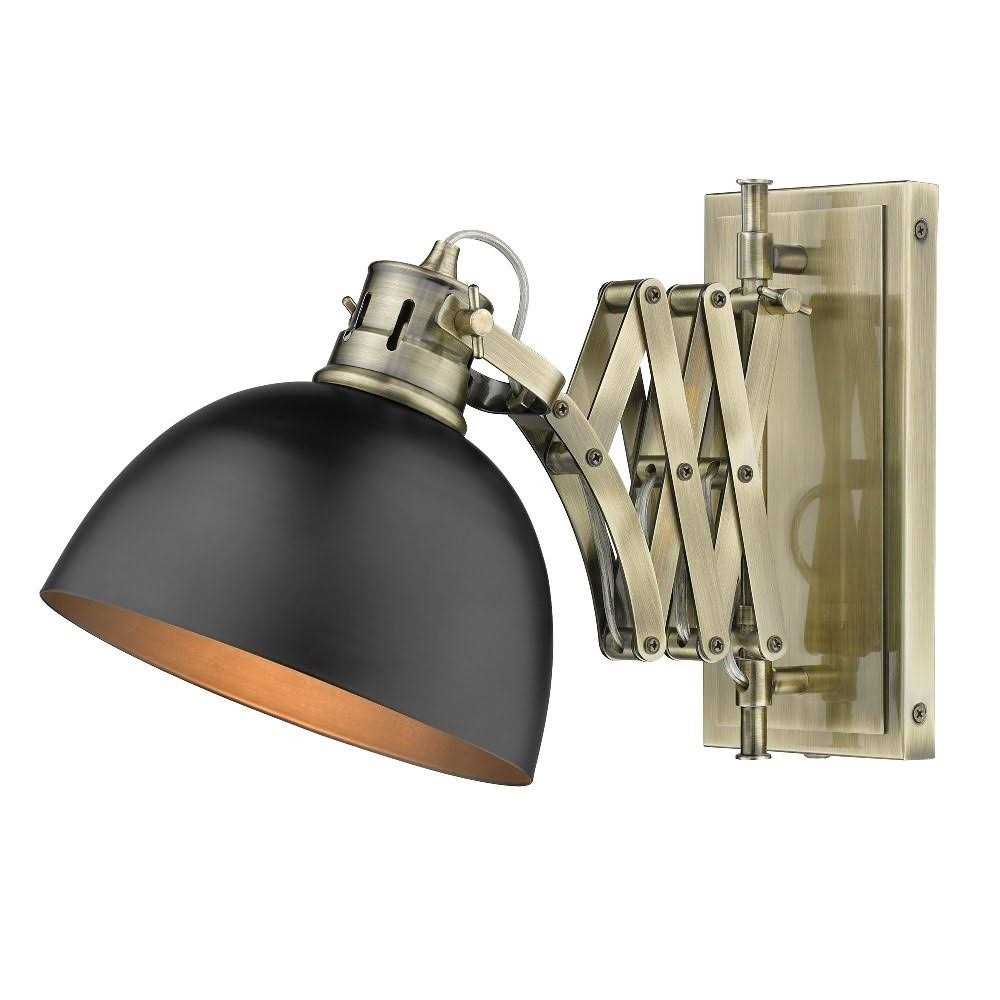 Golden Lighting Hawthorn 1-Light Wall Sconce 3824-A1W - Image 5