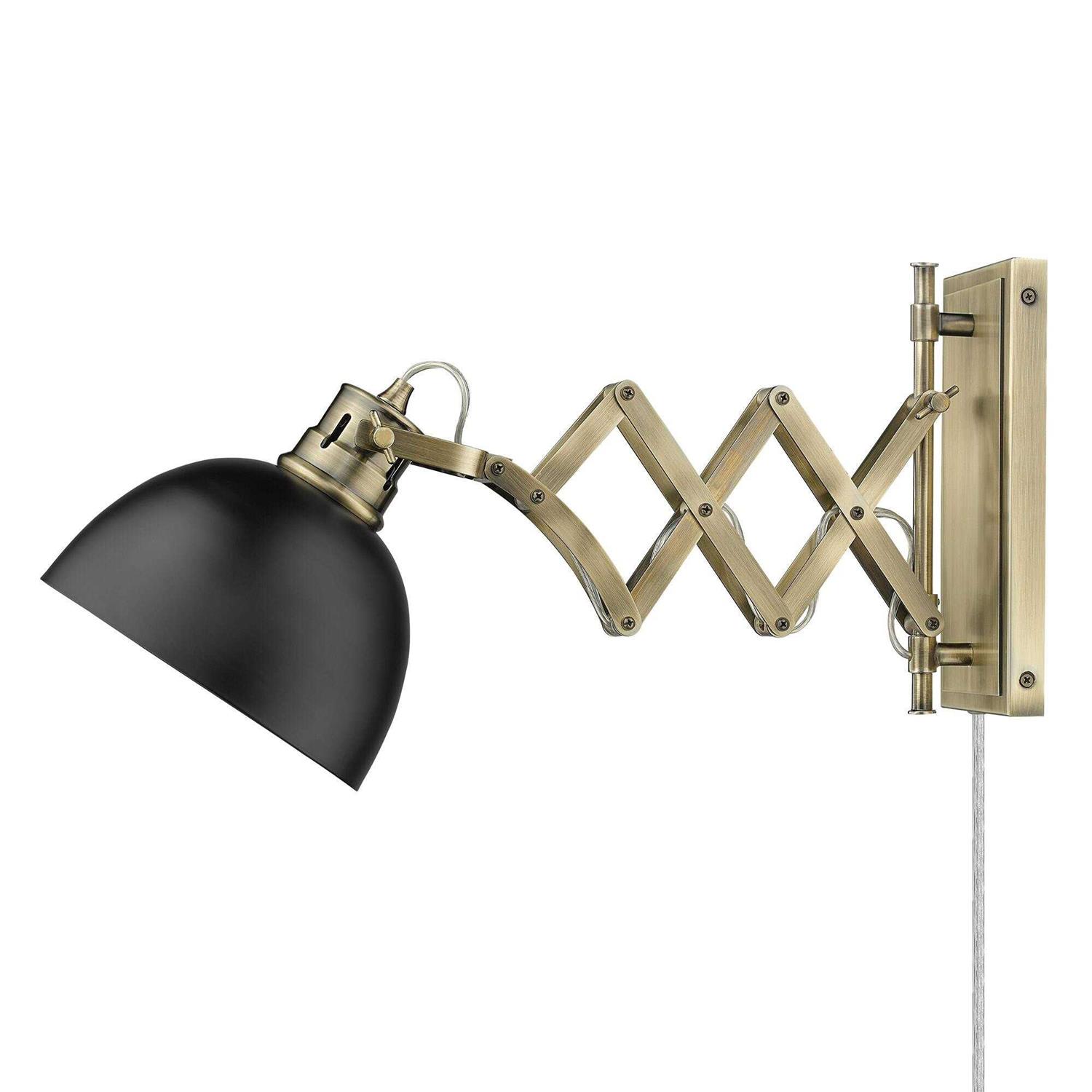 Golden Lighting Hawthorn 1-Light Wall Sconce 3824-A1W - Image 3