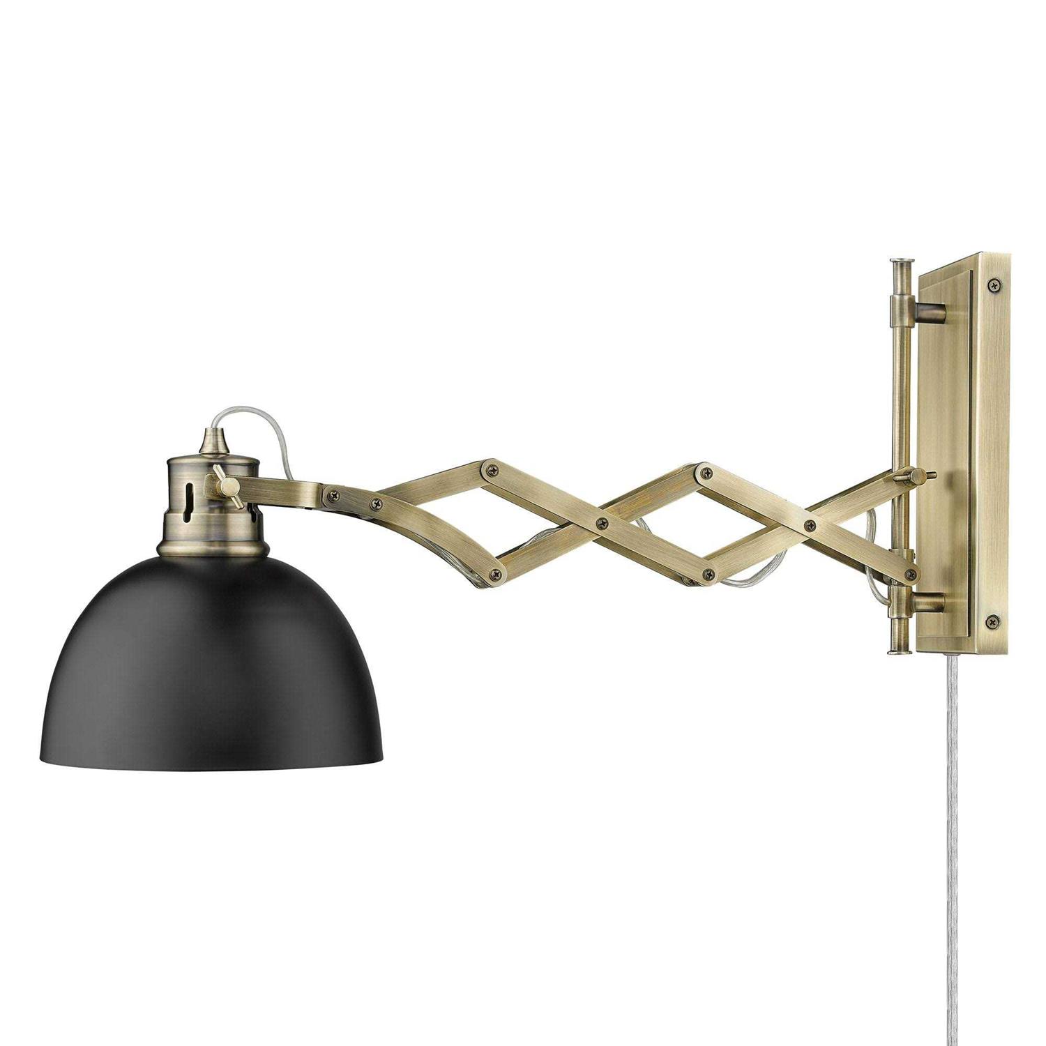 Golden Lighting Hawthorn 1-Light Wall Sconce 3824-A1W - Image 3