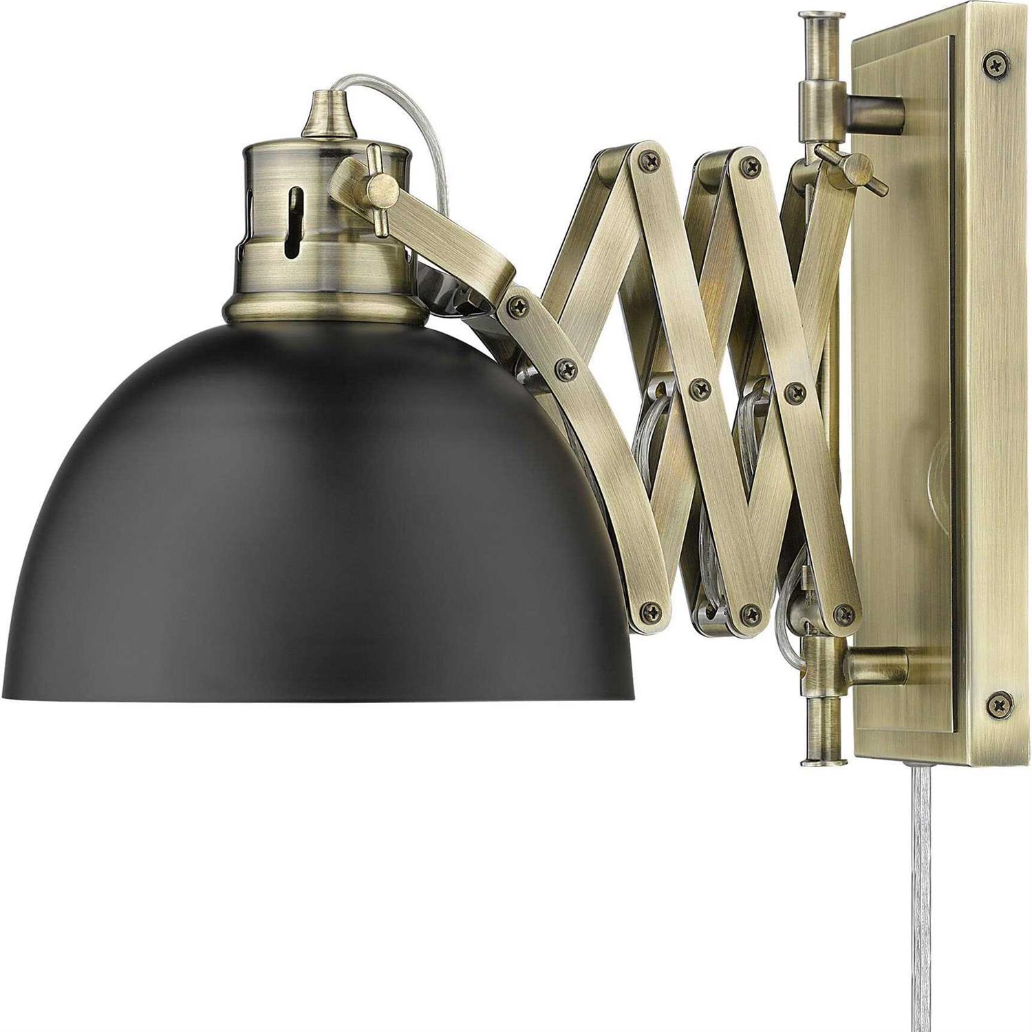 Golden Lighting Hawthorn 1-Light Wall Sconce 3824-A1W - Image 4