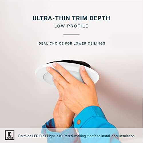 Parmida 5/6 Inch Dimmable LED Disk Light Surface Flush Mount 15W - Image 5