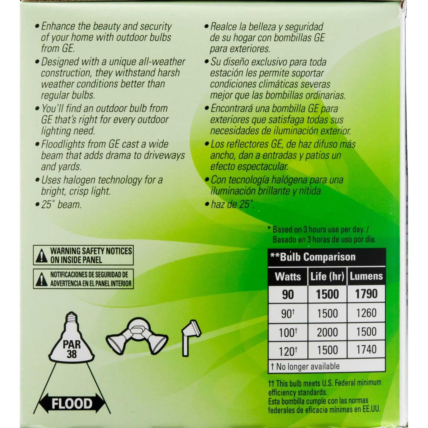 GE Energy-Efficient PAR38 Halogen Bulb - Image 5