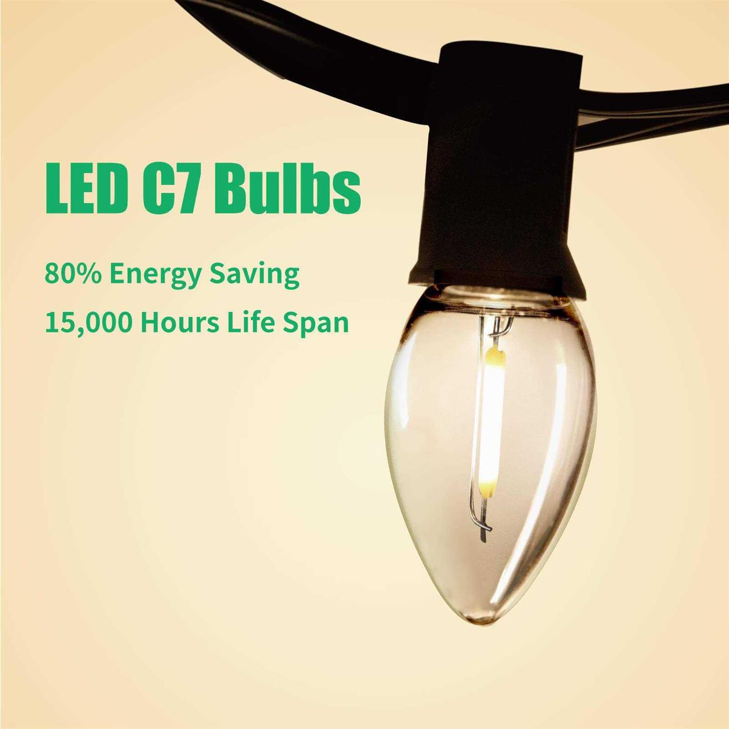 Meconard C7 LED Light Bulbs Shatterproof LED Replacement Bulbs - Image 3
