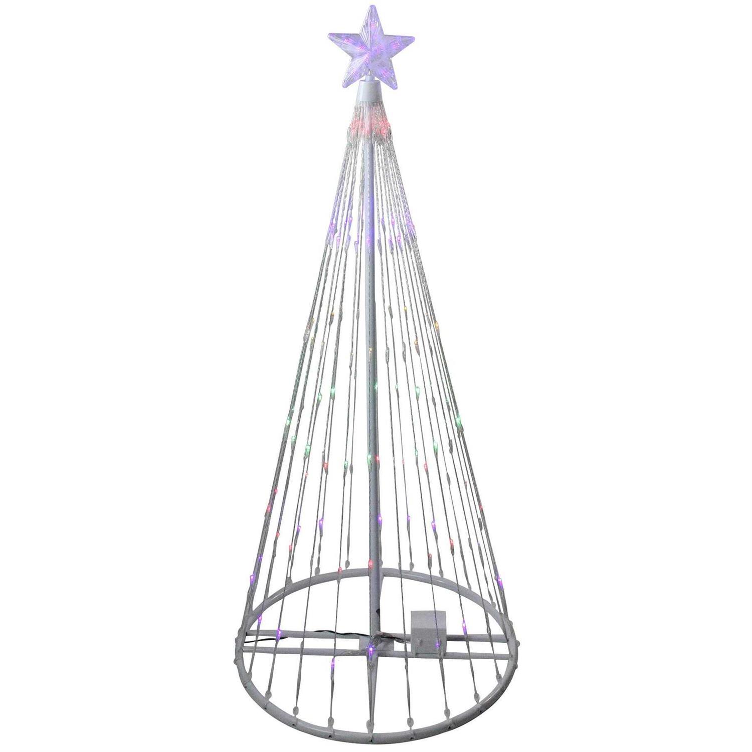 Northlight 5' LED Lighted Cone Christmas Tree Outdoor Decor - Image 5