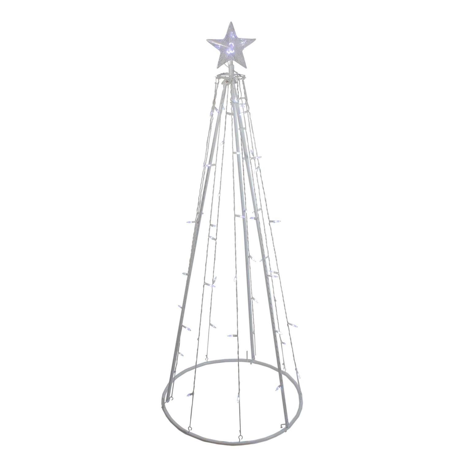 Northlight 5' LED Lighted Cone Christmas Tree Outdoor Decor - Image 4
