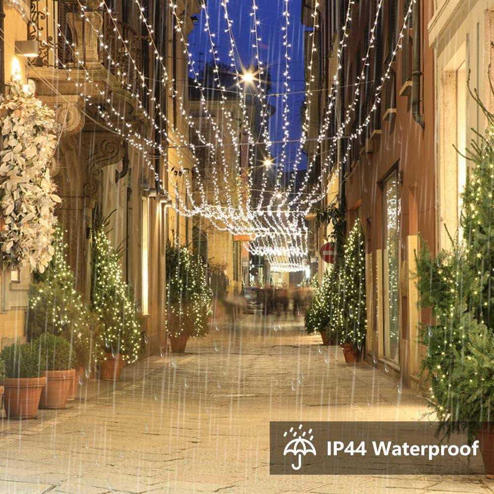 Ollny Christmas Lights Outdoor 800Led 262ft Warm White Plug in String Light with Remote - Image 3
