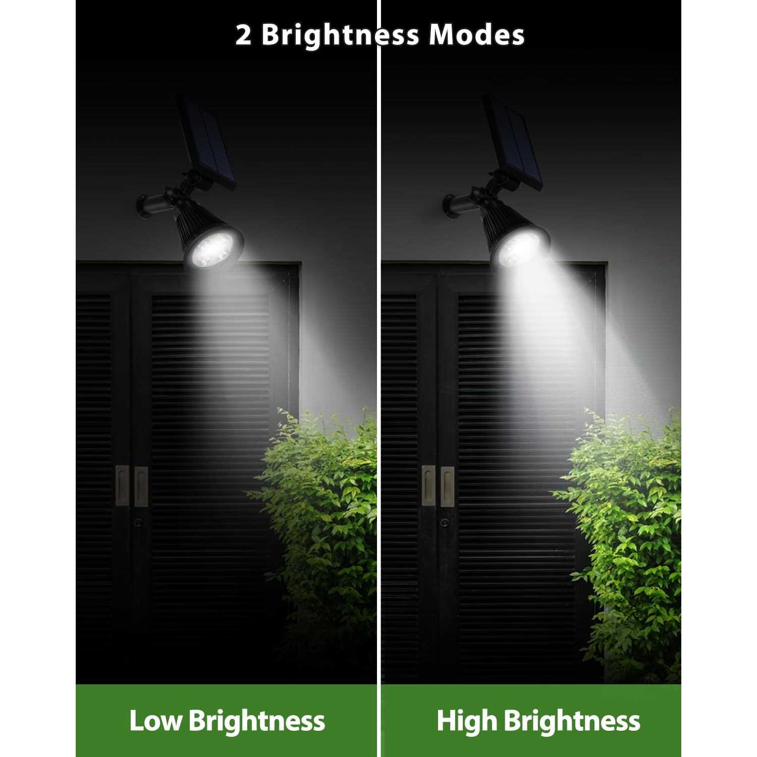 FALOVE Solar Spot Lights Outdoor 180°Adjustable Auto On/Off Flag Pole Lights - Image 4