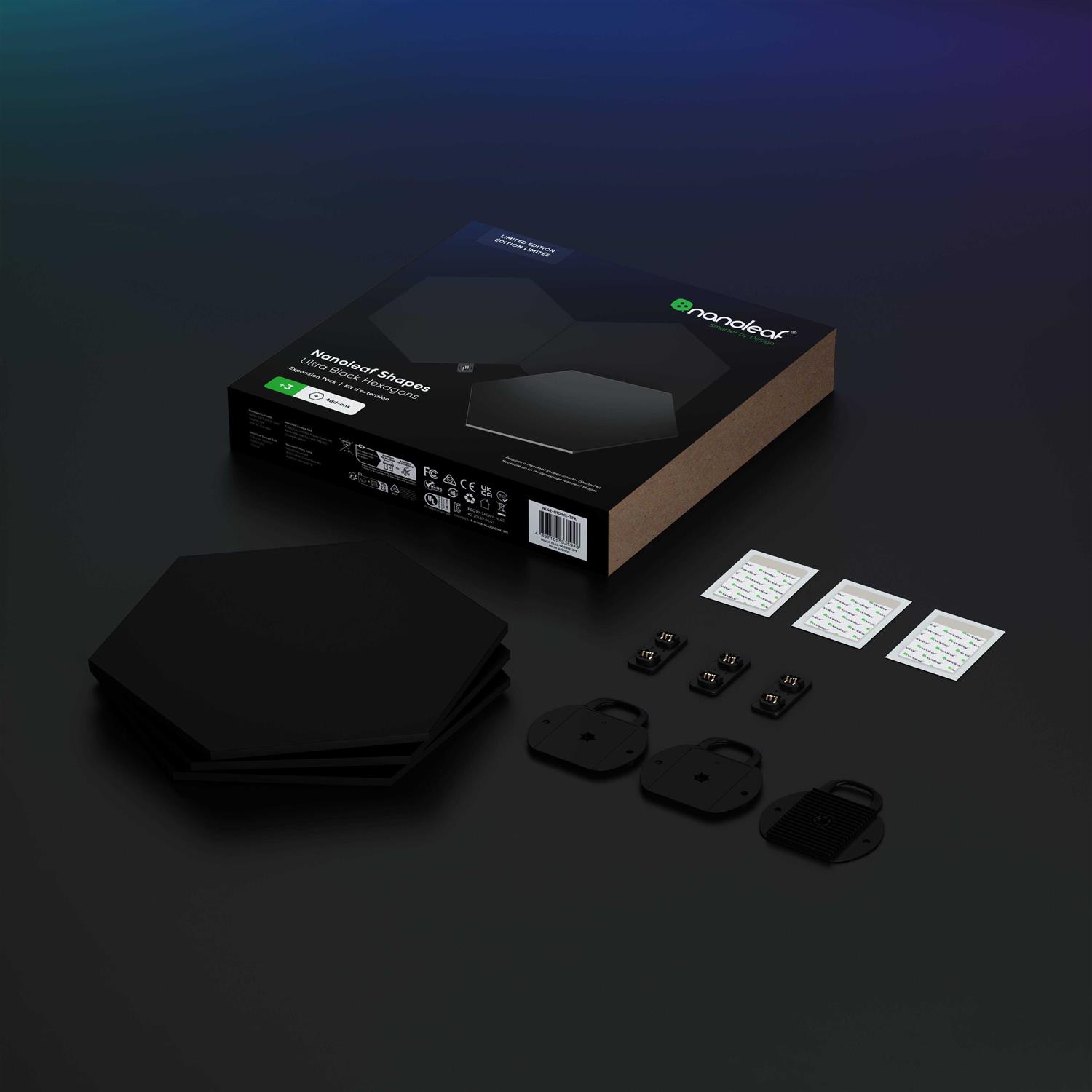 Nanoleaf Shapes Ultra Black Hexagons Expansion - Image 5