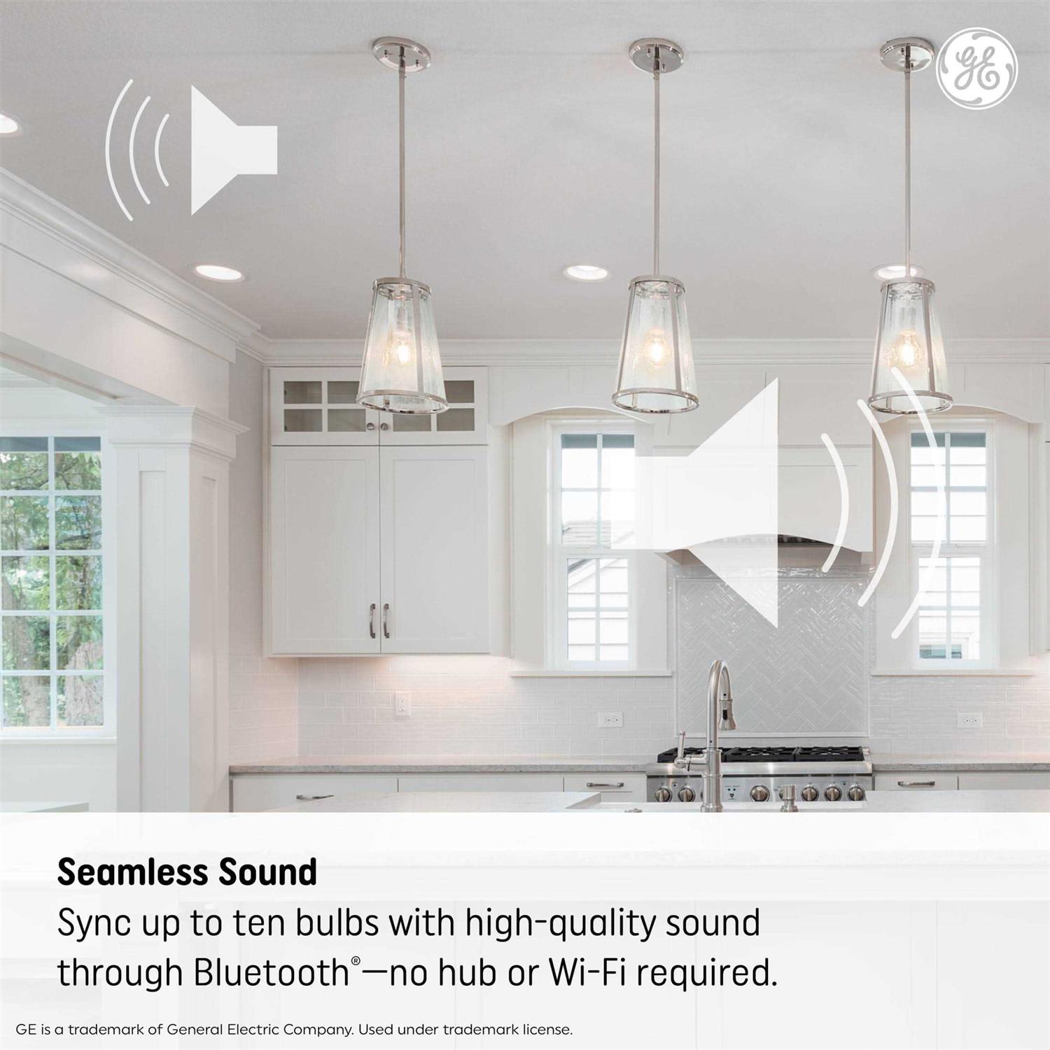 Ge Led+ Speaker LED Light Bulb Color Changing 60 Watt - Image 3