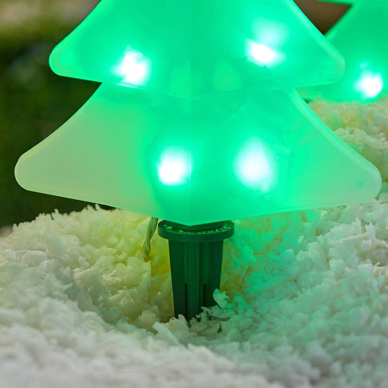 GE StayBright 4-Marker Christmas Tree Christmas Pathway Markers 72238LO - Image 4