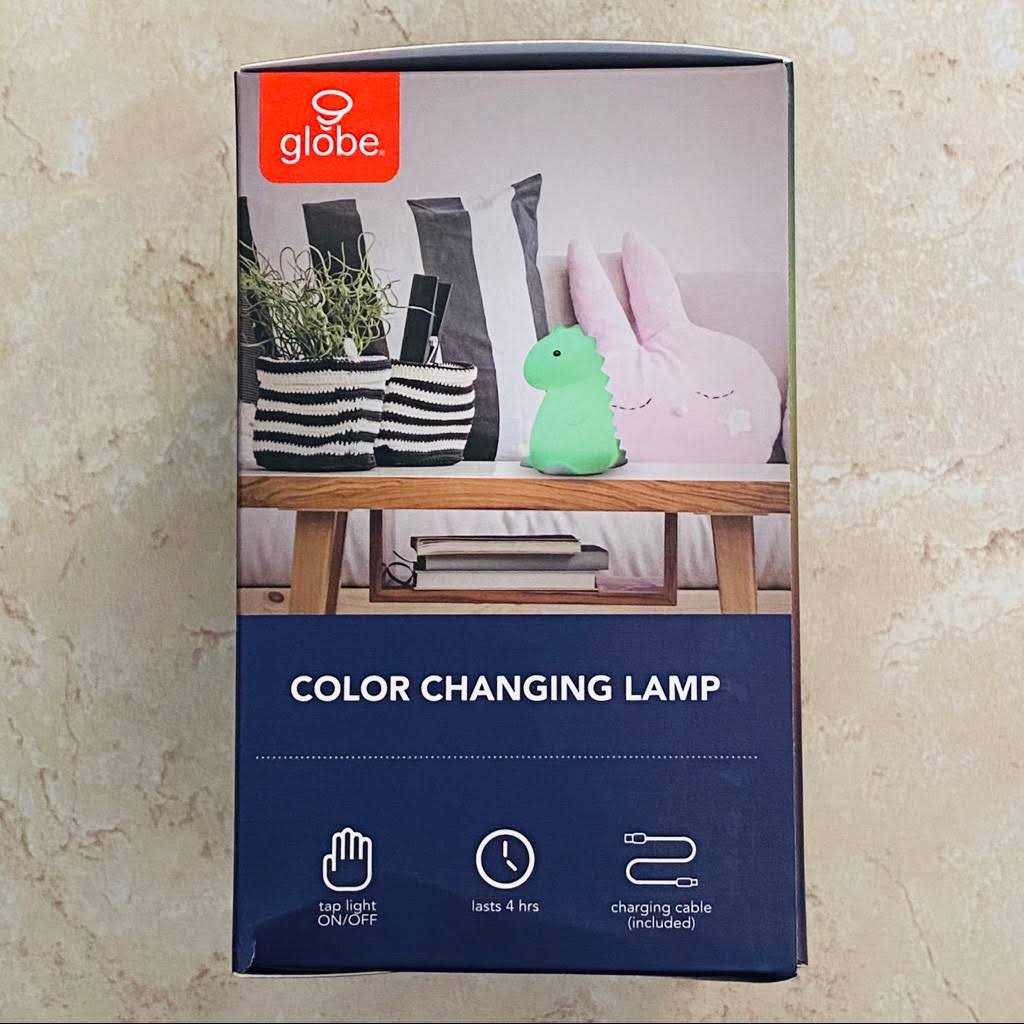 Globe Electric Tommy Dinosaur Multicolor Changing LED Rechargeable Silicone Night Light Lamp - Image 3