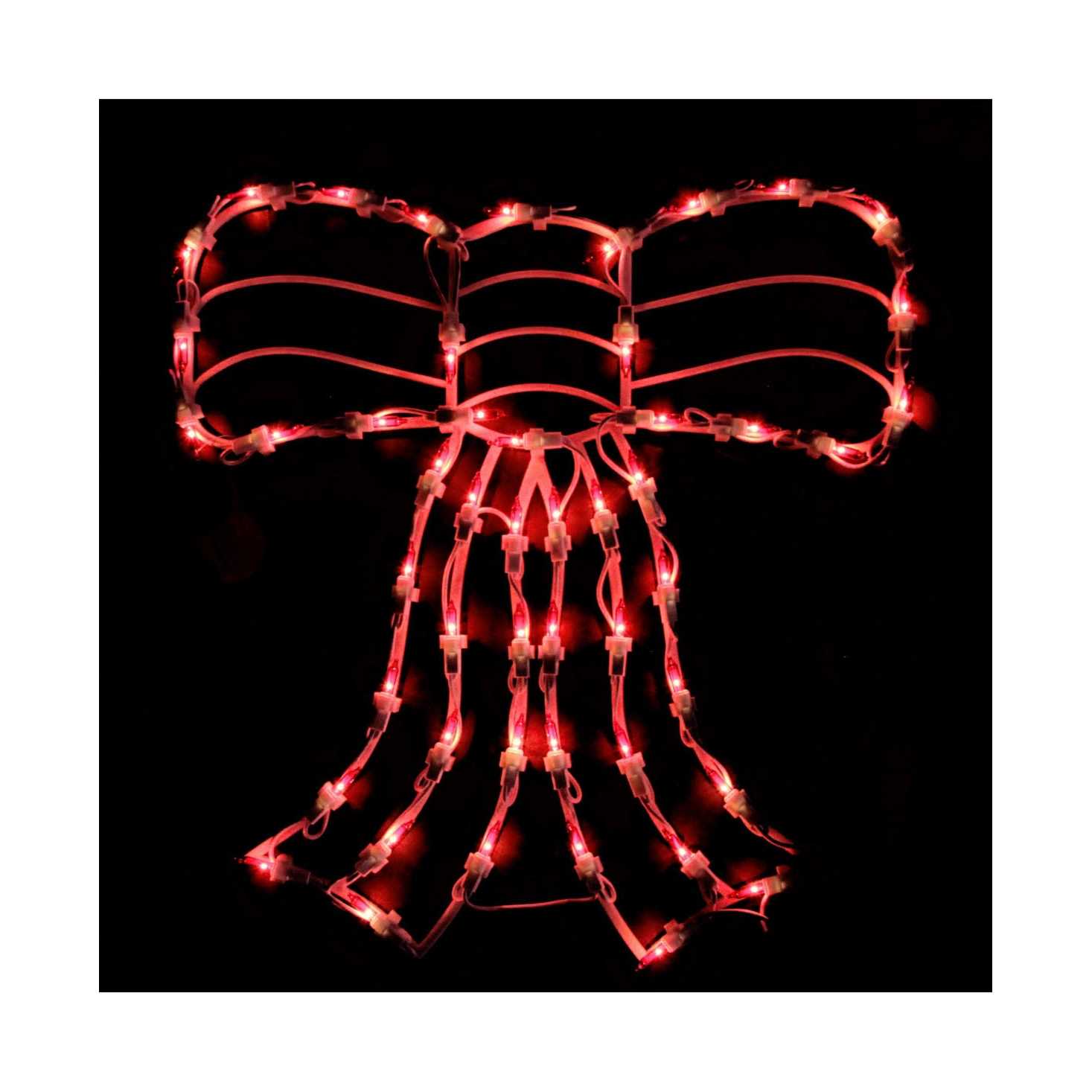 Northlight 14 Lighted Red Bow Christmas Window Silhouette Decoration - Image 4