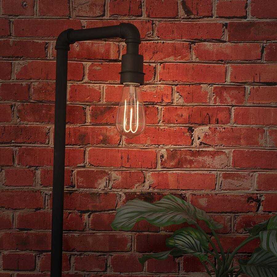 Feit Electric 40 Watt Equivalent ST19 Dimmable M Shape Filament Glass Vintage Edison LED Light Bulb - Image 3