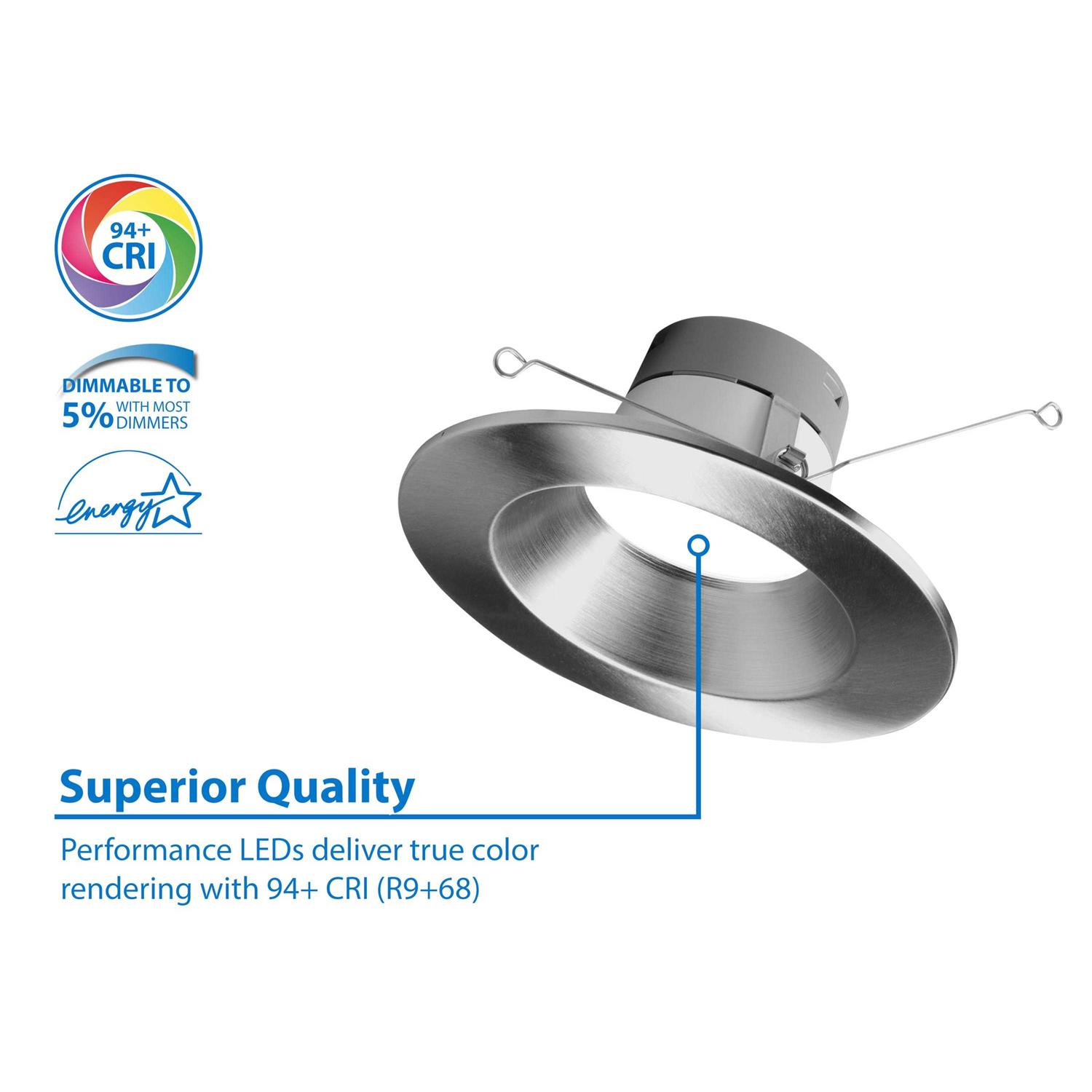 Nicor DLR56 5/6-inch 3000K Recessed LED Downlight - Image 5