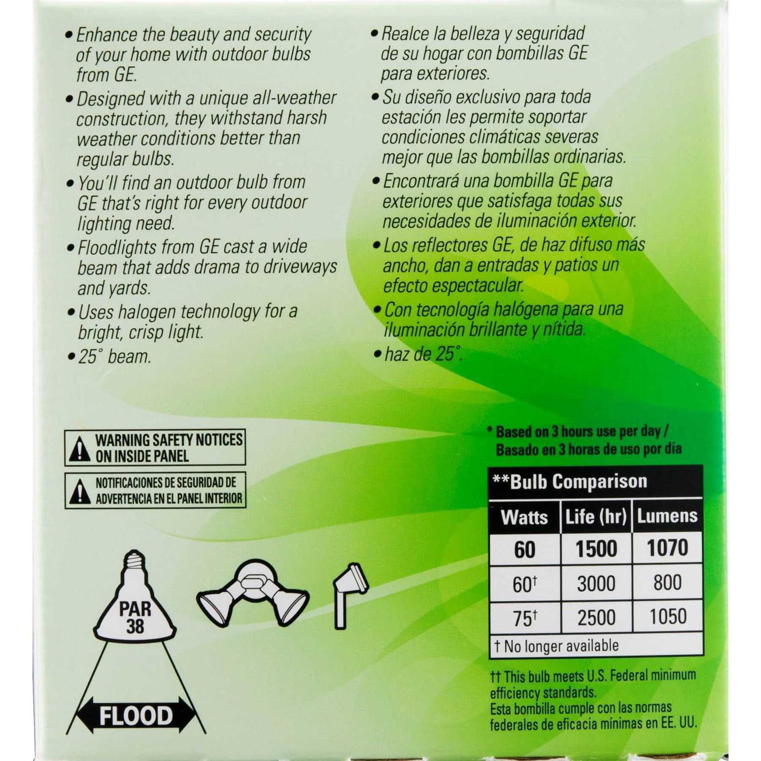 GE Energy-Efficient PAR38 Halogen Bulb - Image 5