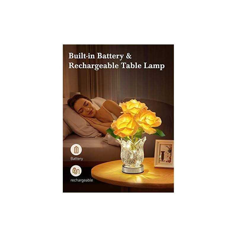 One Fire Flower Lamp Touch Lamp Dimmable Table Lamp Rose Lamp - Image 4