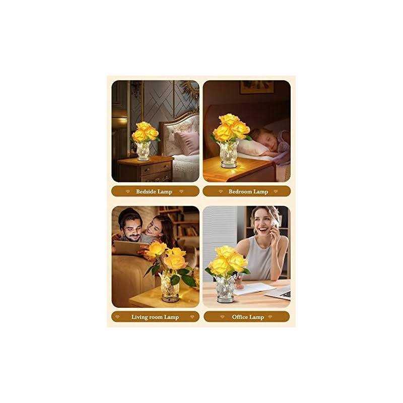 One Fire Flower Lamp Touch Lamp Dimmable Table Lamp Rose Lamp - Image 5