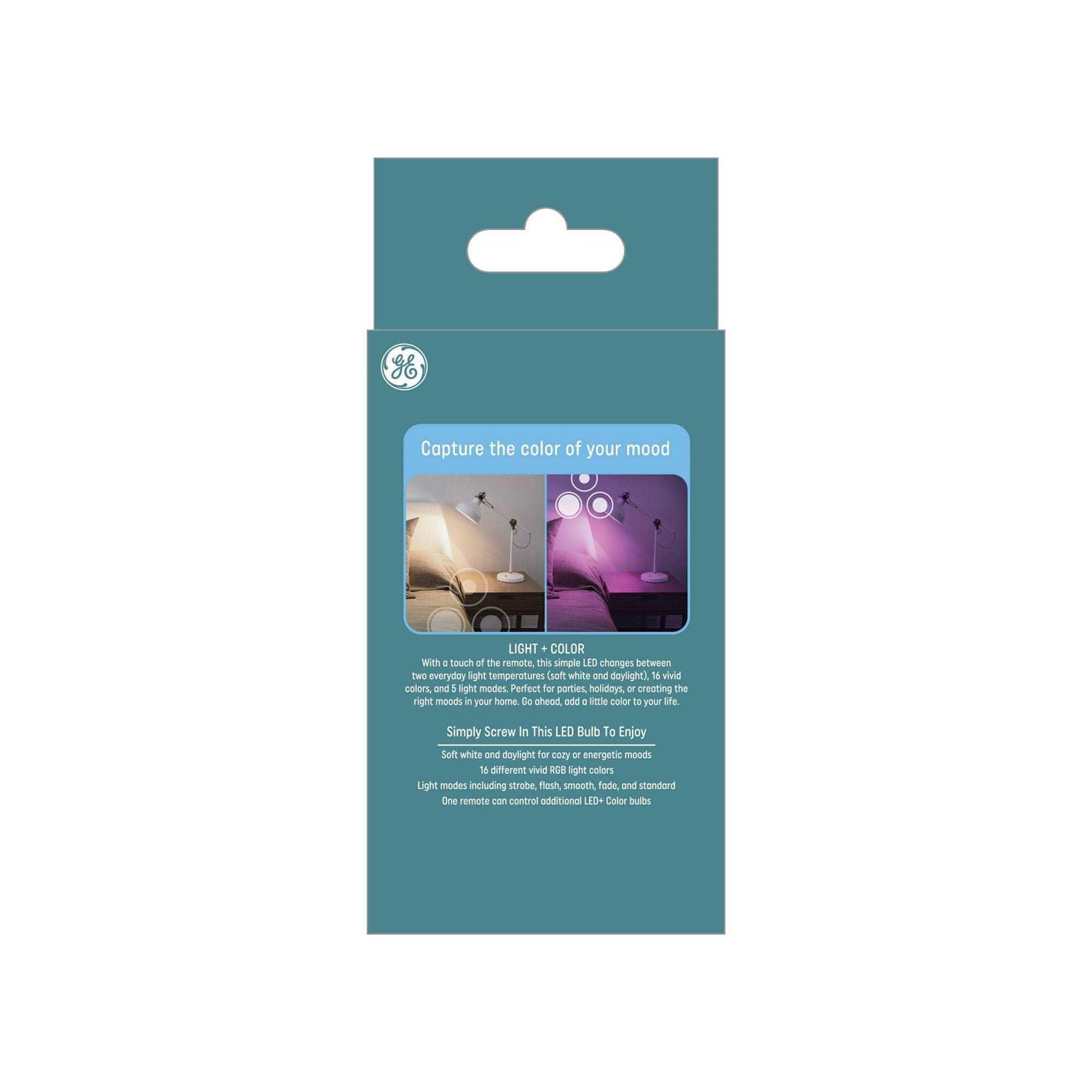general electric Ge 2pk Remote Included Led+ Decorative Color Changing Light Bulbs - Image 4