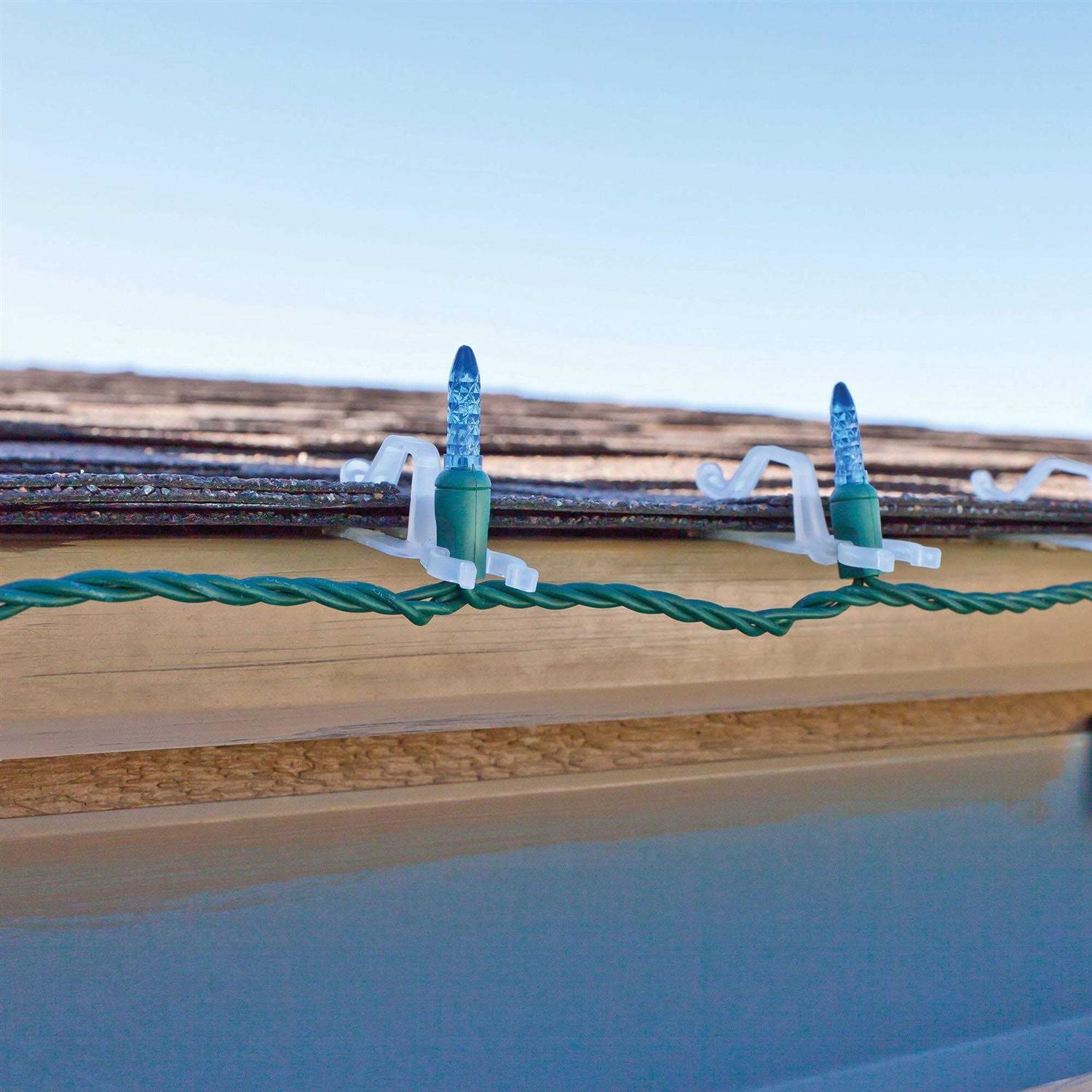 Northlight Clear Gutter and Shingle Christmas Light Clips - Image 3