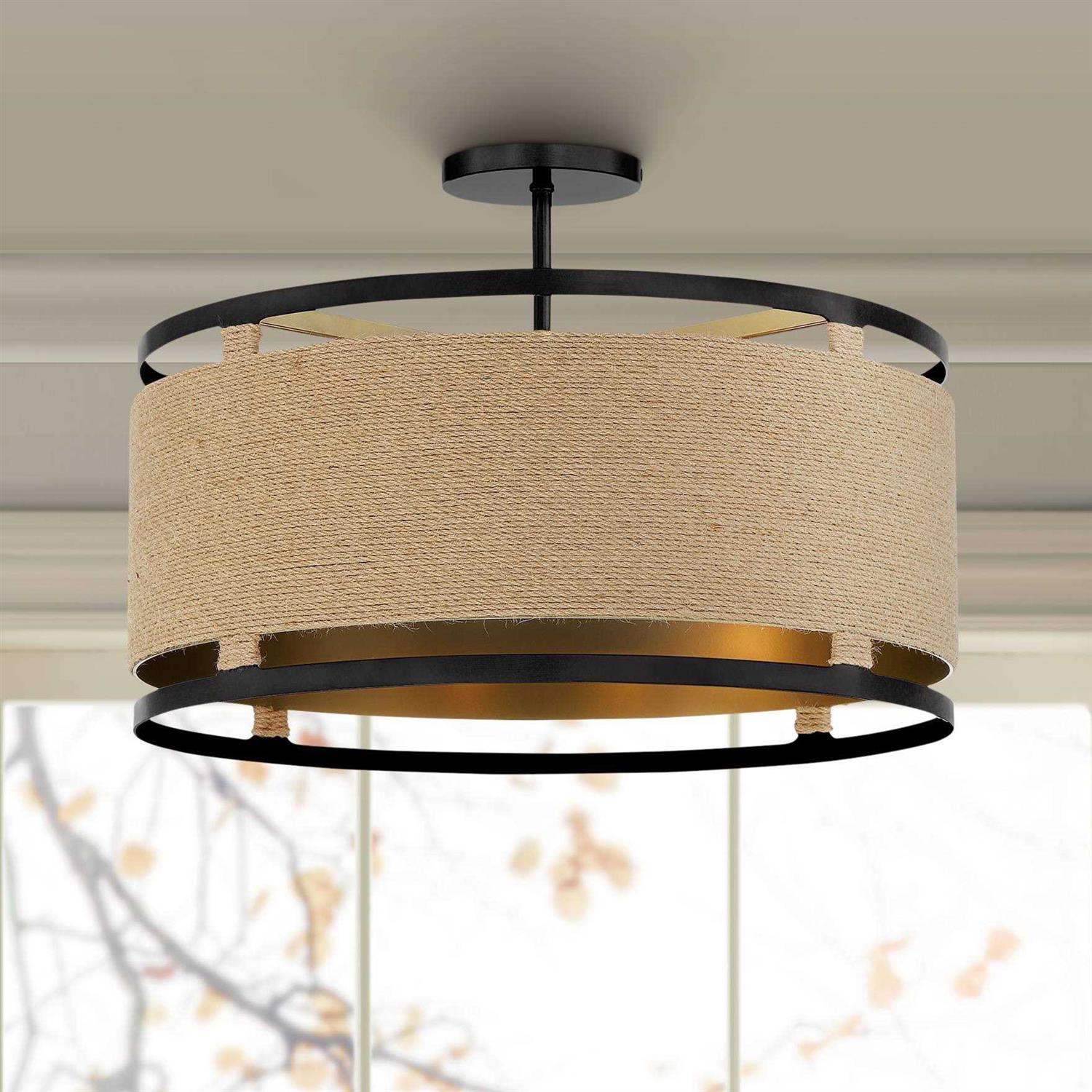 Minka-Lavery Windward Passage Four Light Semi Flush Mount 3869 - Image 3