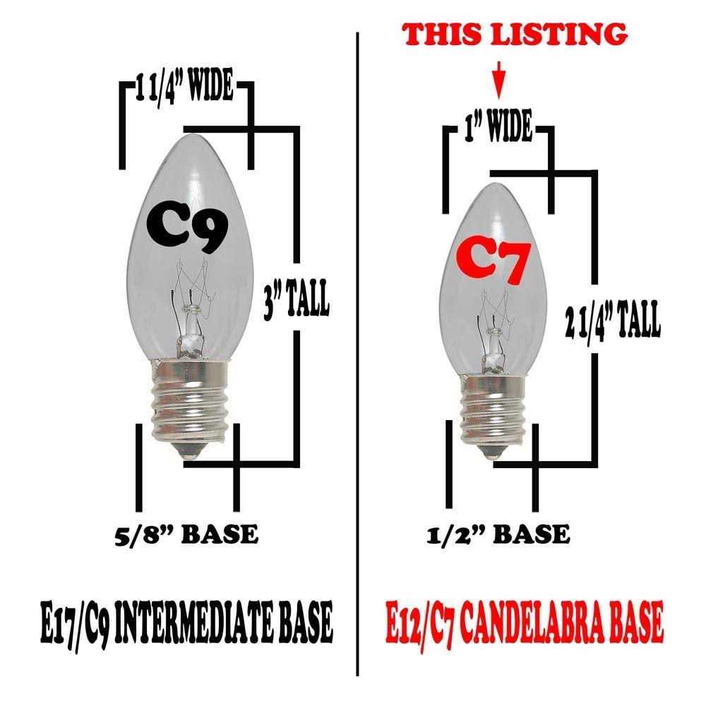 Novelty Lights C7 Christmas Lights Set Indoor/Outdoor Christmas Light String Hanging Christmas Lights - Image 5