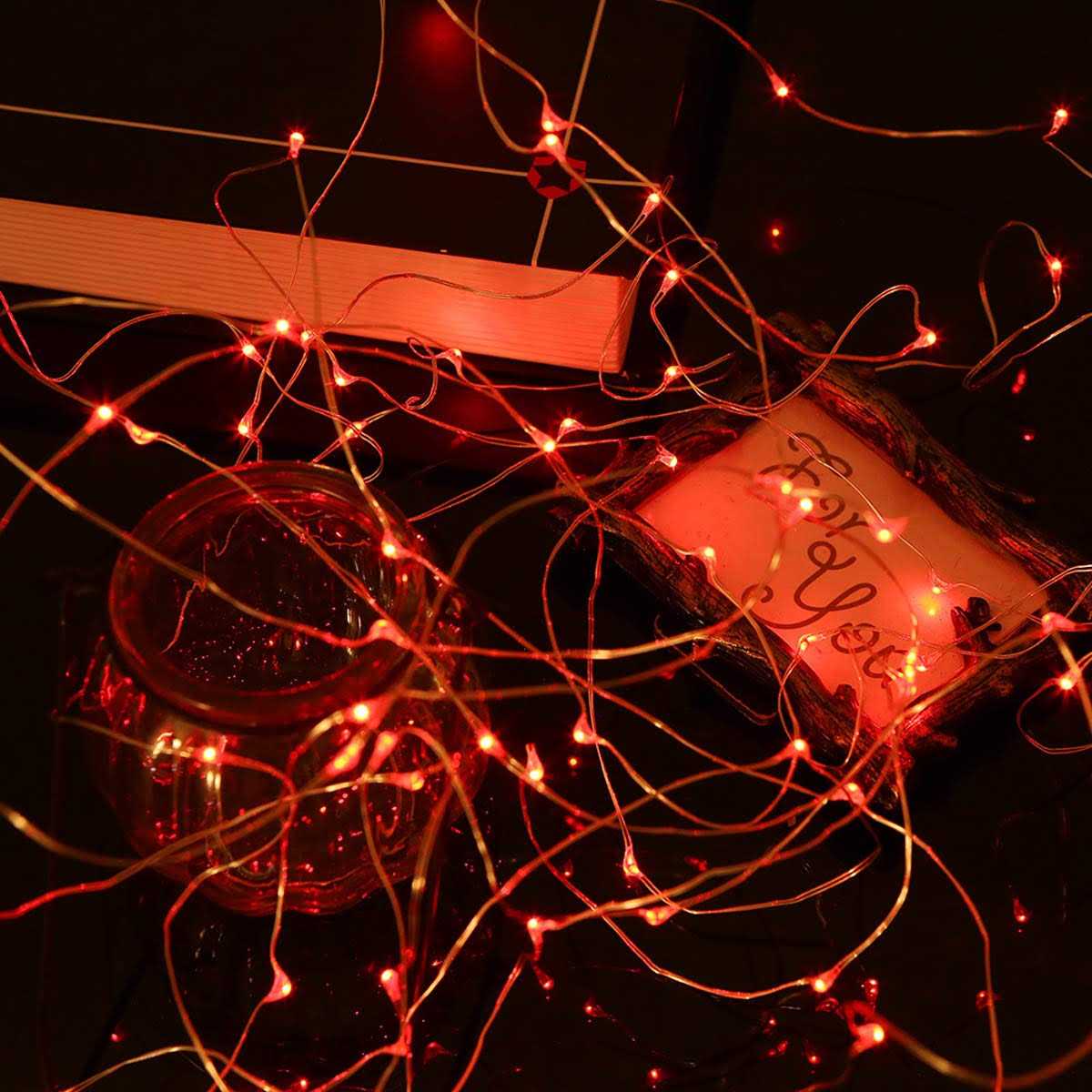 Mikasol Fairy Lights Battery Operated Mini 3*aaa Battery Powered Copper Wire Led Starry String Lights Firefly Lights for Bedroom - Image 3