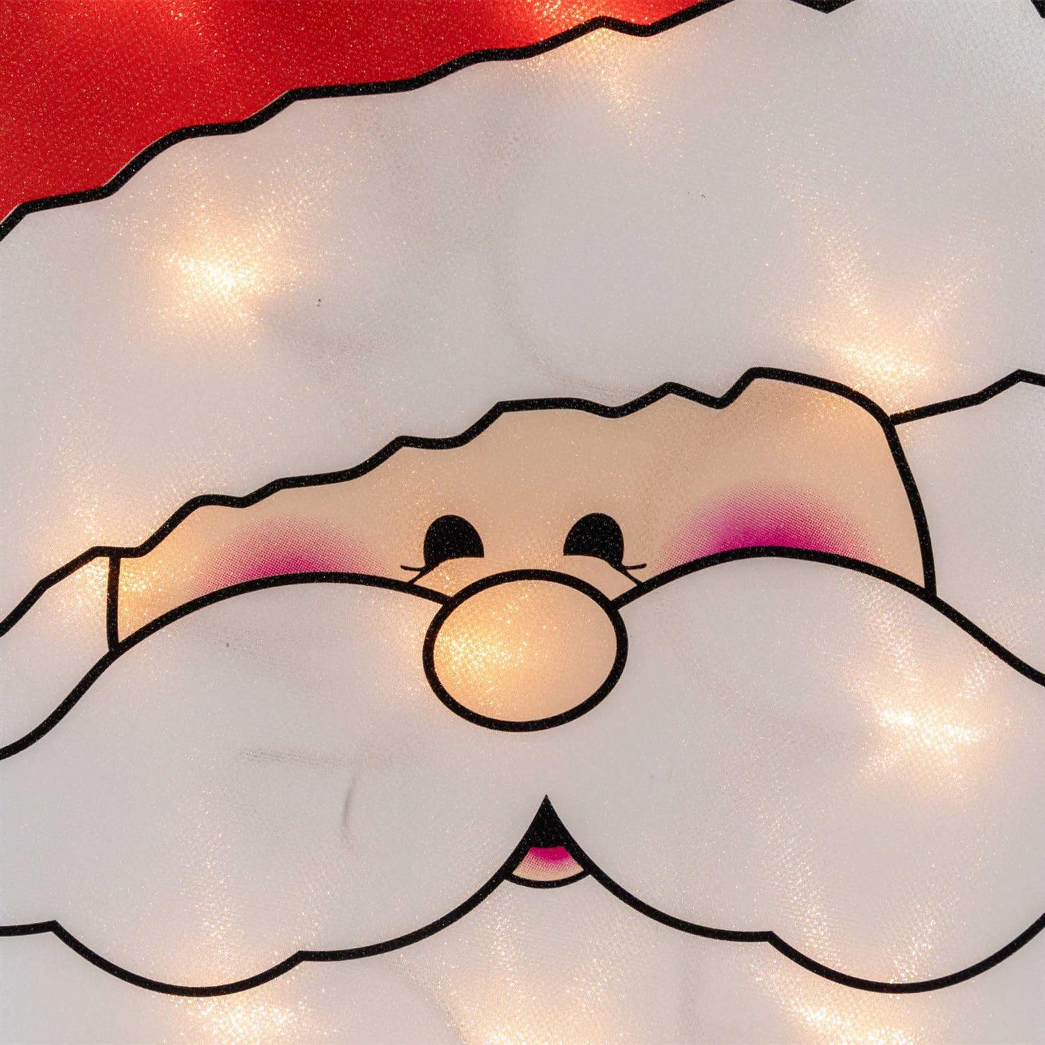 Northlight 12 Lighted Santa Claus Christmas Window Silhouette - Image 3