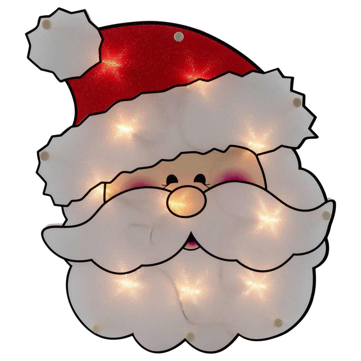 Northlight 12 Lighted Santa Claus Christmas Window Silhouette - Image 5