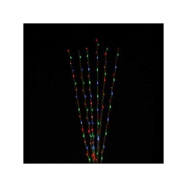 Northlight Set of 6 Enchanted Garden LED Lighted Branch Spray Driveway Pathway Markers - Image 3