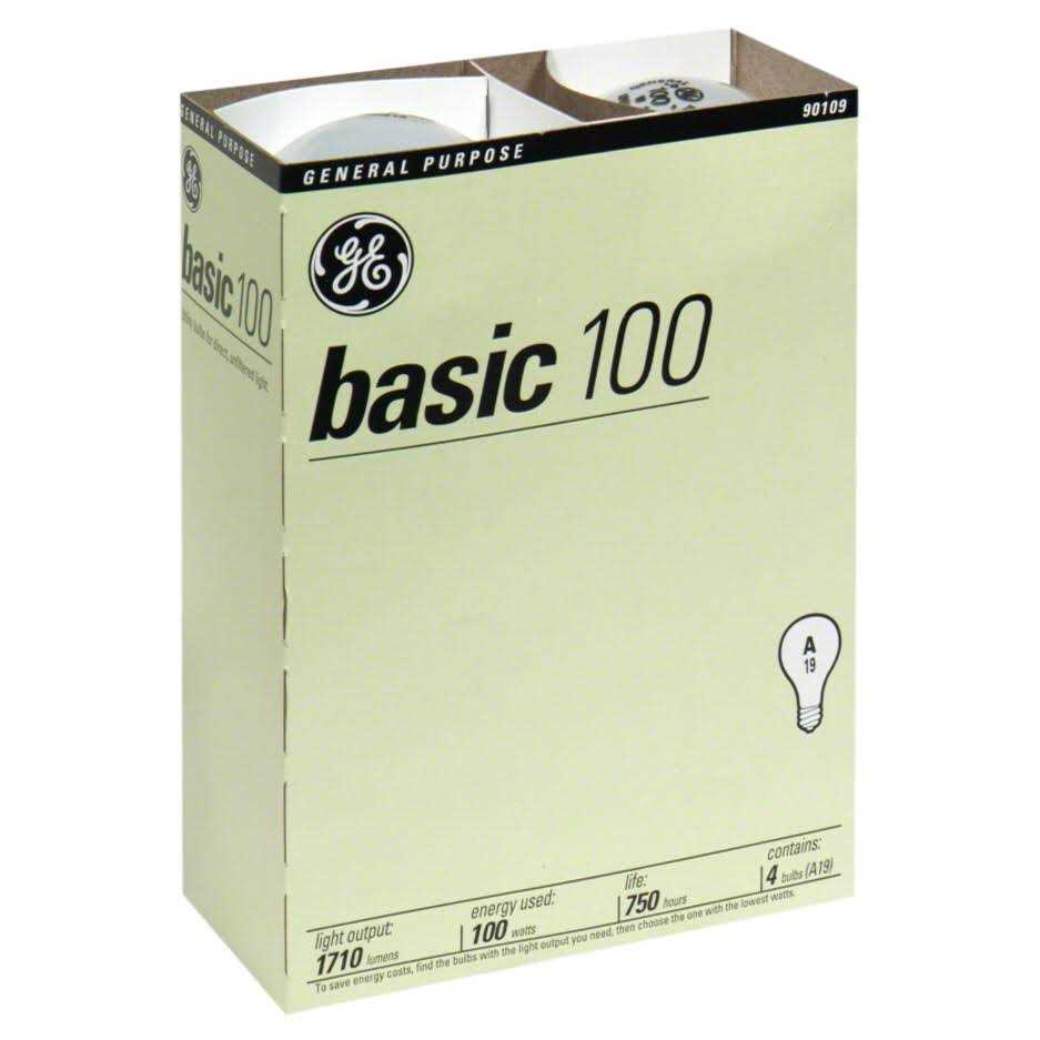 GE 100 Watt Frost A19 Light Bulb - Image 3