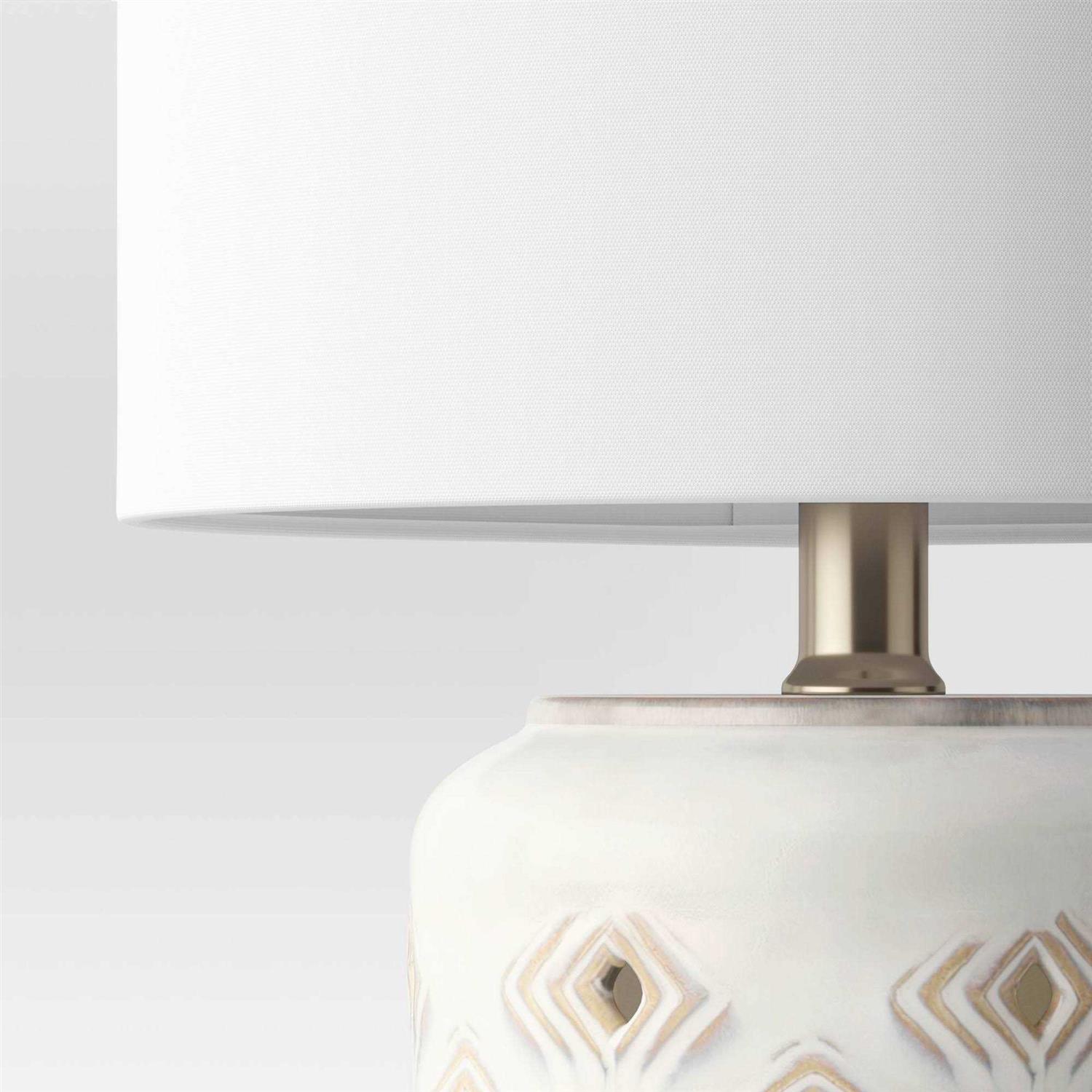 Opalhouse Diamond Cutout Table Lamp with Lit Base - Image 3