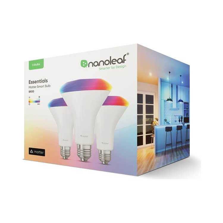 Nanoleaf Essentials Matter BR30 Smart LED Light Bulb - Image 5