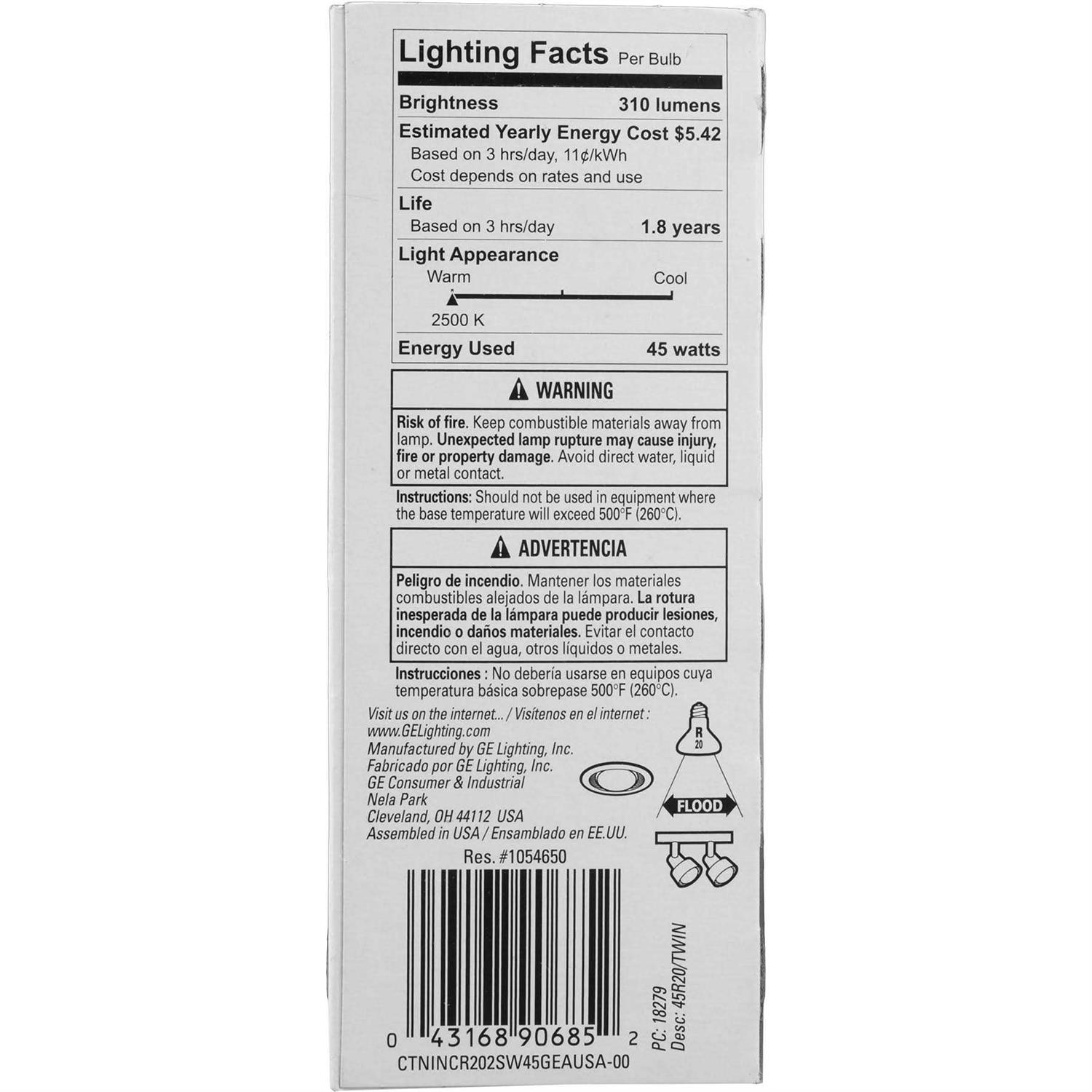 GE Light Bulbs Indoor Floodlight Soft White - Image 3
